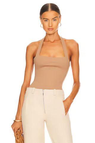 Reece Halter Bodysuit in Nude | Revolve Clothing (Global)