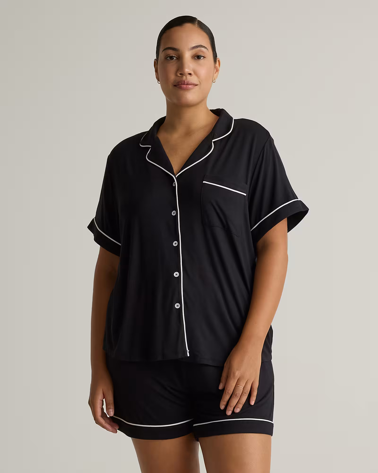 Bamboo Jersey Short Sleeve Pajama Set | Quince