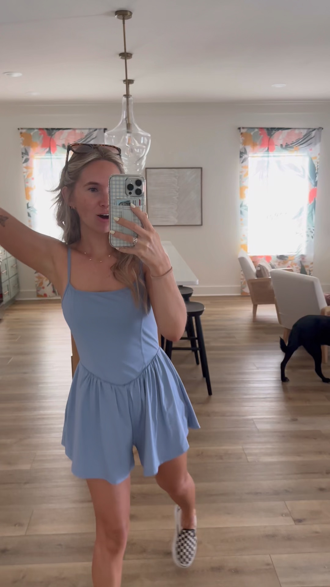 Travel OOTD for 30a Fl 
Romper size XS 
Purple swimsuit small 
Pjs - small top XS shorts 
Dress( can’t link ) 
Purple set -XS both 
Cover up small 
Red swim suit Medium top 
Small bottoms 
Jean skirt XS 
Pj pants XS 
Rosemary shirt (can’t link size L) 
Red shorts XS white tank medium 
Vans-6.5 
Flip flops 7 

#LTKmomlife #LTKfitnessgoals #LTKTravel