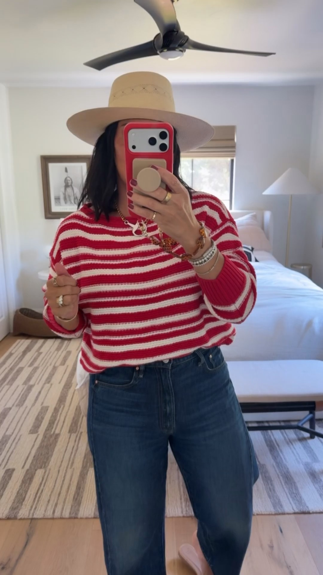 This sweater has been restocked in all sizes! I’m wearing a medium in the top and a size 30 in the pants (I’m a curvy size 8), shoes fit tts.

#LTKMidsize #LTKOver40 #LTKSaleAlert