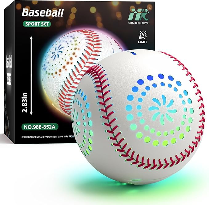 Light up Baseball with LED Rechargeable, 9 Lighting Modes Glow in The Dark Baseball Gifts for Boy... | Amazon (US)