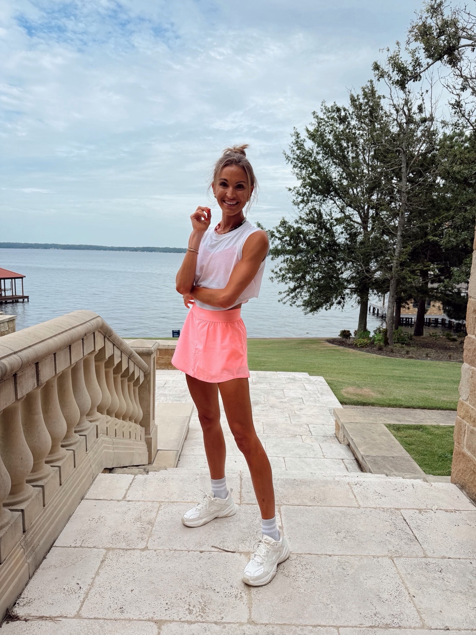 One of my most worn tennis skirts is 30% off today! 🫶🏼 so flattering and comes in such cute colors!