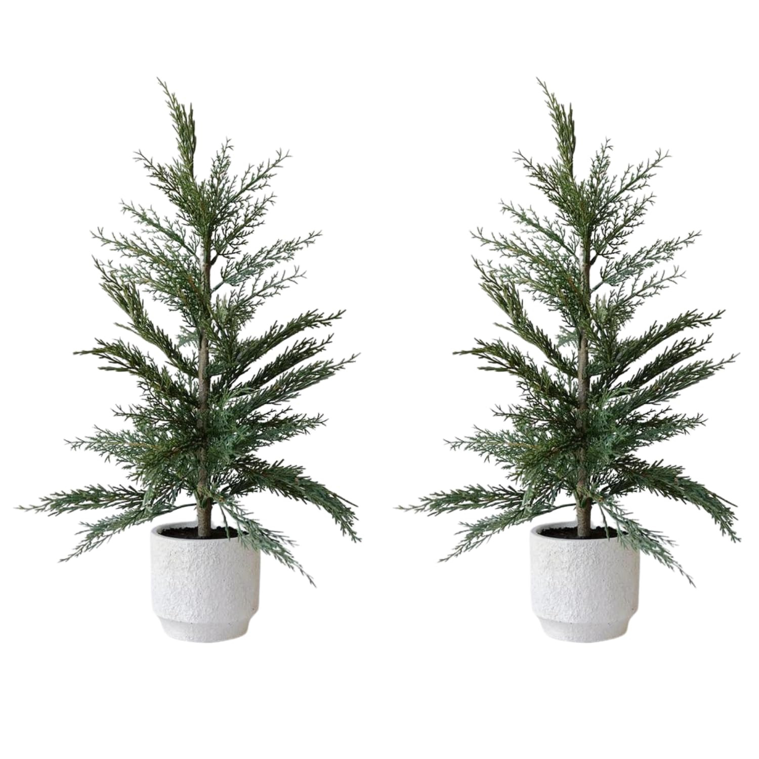 CG Hunter Holiday Collection, Set-of-2 Faux Cedar Trees, Premium Artificial Indoor & Outdoor Ceda... | Amazon (US)