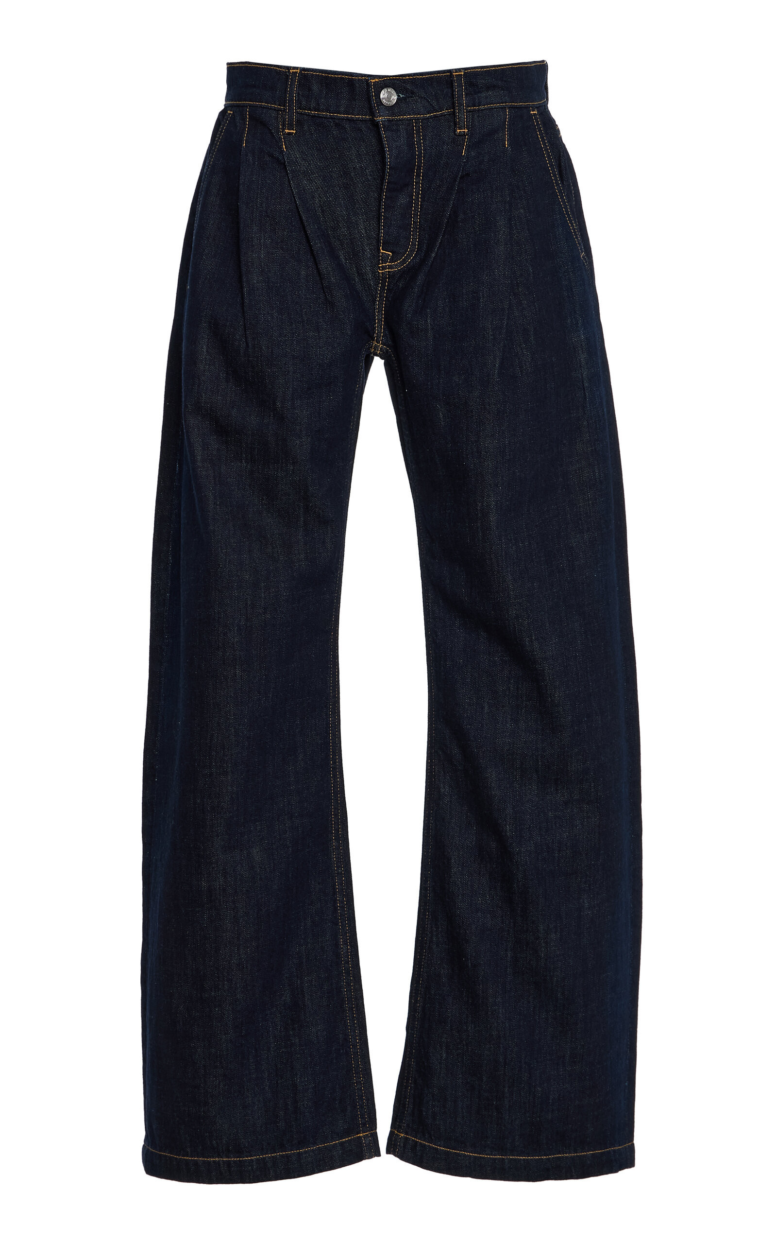 EB Denim Kendall Pleated Rigid Low-Rise Barrel-Leg Jeans - Moda Operandi | Moda Operandi (Global)