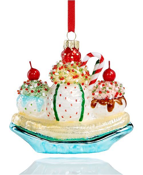 Sweettooth Banan Split Sundae Ornament Created For Macy's | Macys (US)