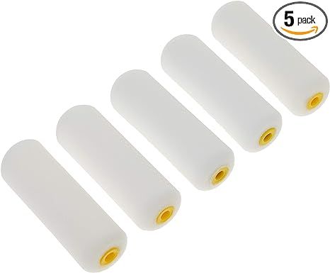 FoamPRO 163-P, 165-5 | 4” Fine Finish Foam Roller Refills (5 Pack) | Foam Paint Roller Covers |... | Amazon (US)