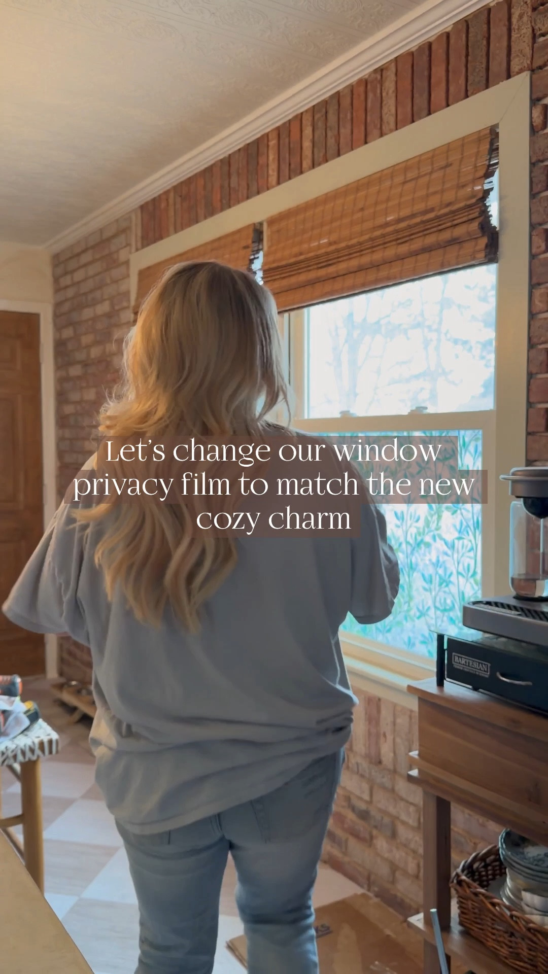 Easy and affordable diy to add some cozy to your space! Add privacy but keep the light! 