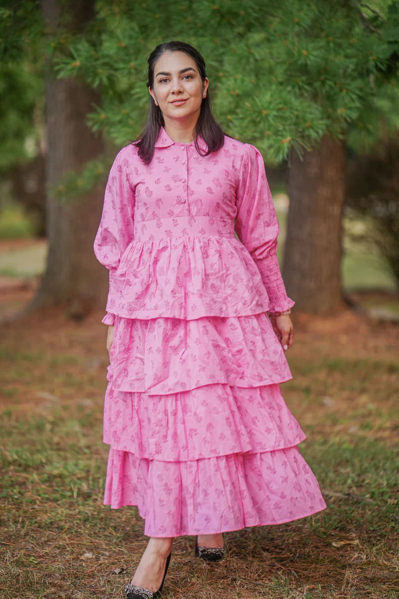 DANIELLA LONG SLEEVE TIERED DRESS | FLORISTA | All In The Detail