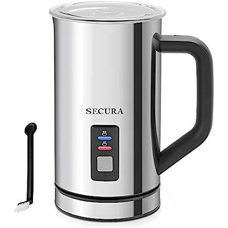 Secura Electric Milk Frother, Automatic Milk Steamer Warm or Cold Foam Maker for Coffee, Cappuccino, | Amazon (US)