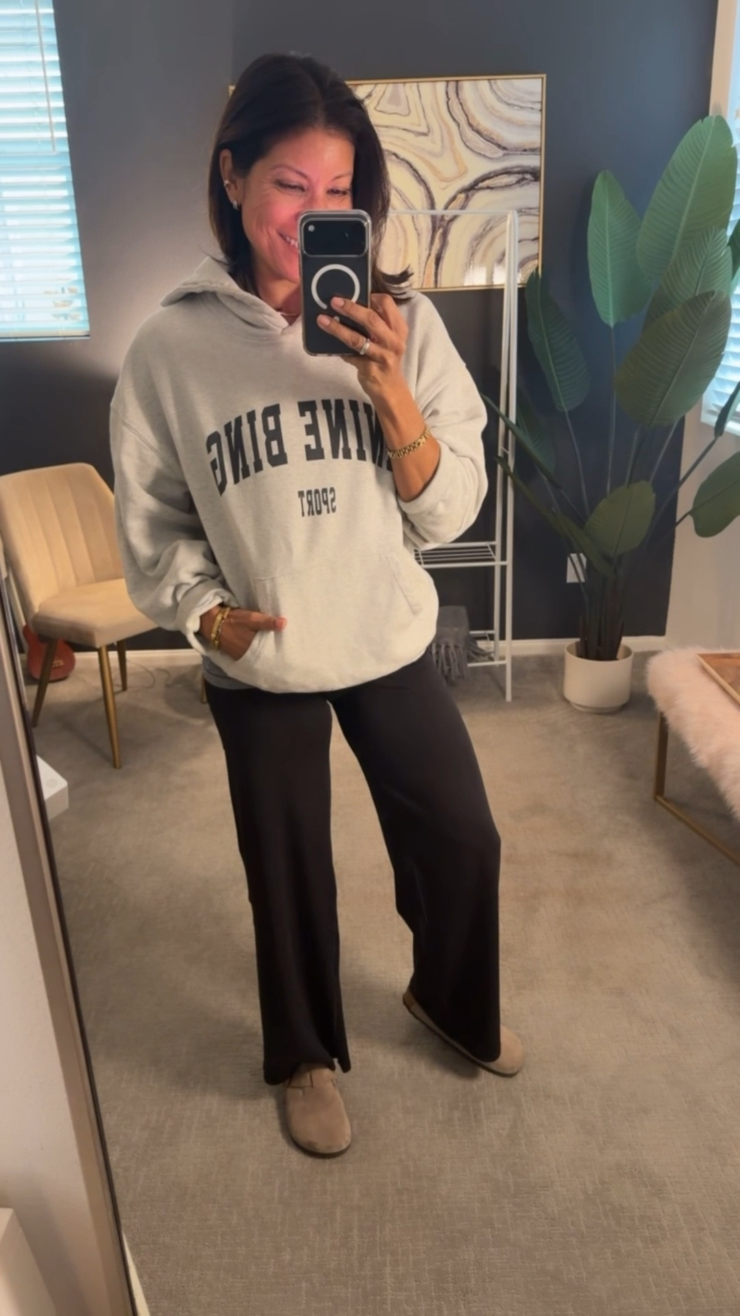 School drop off style 

Pullover xs a favorite from Anine Bing 
Aerie pants s

#LTKgrwm #LTKSeasonal #LTKOver40