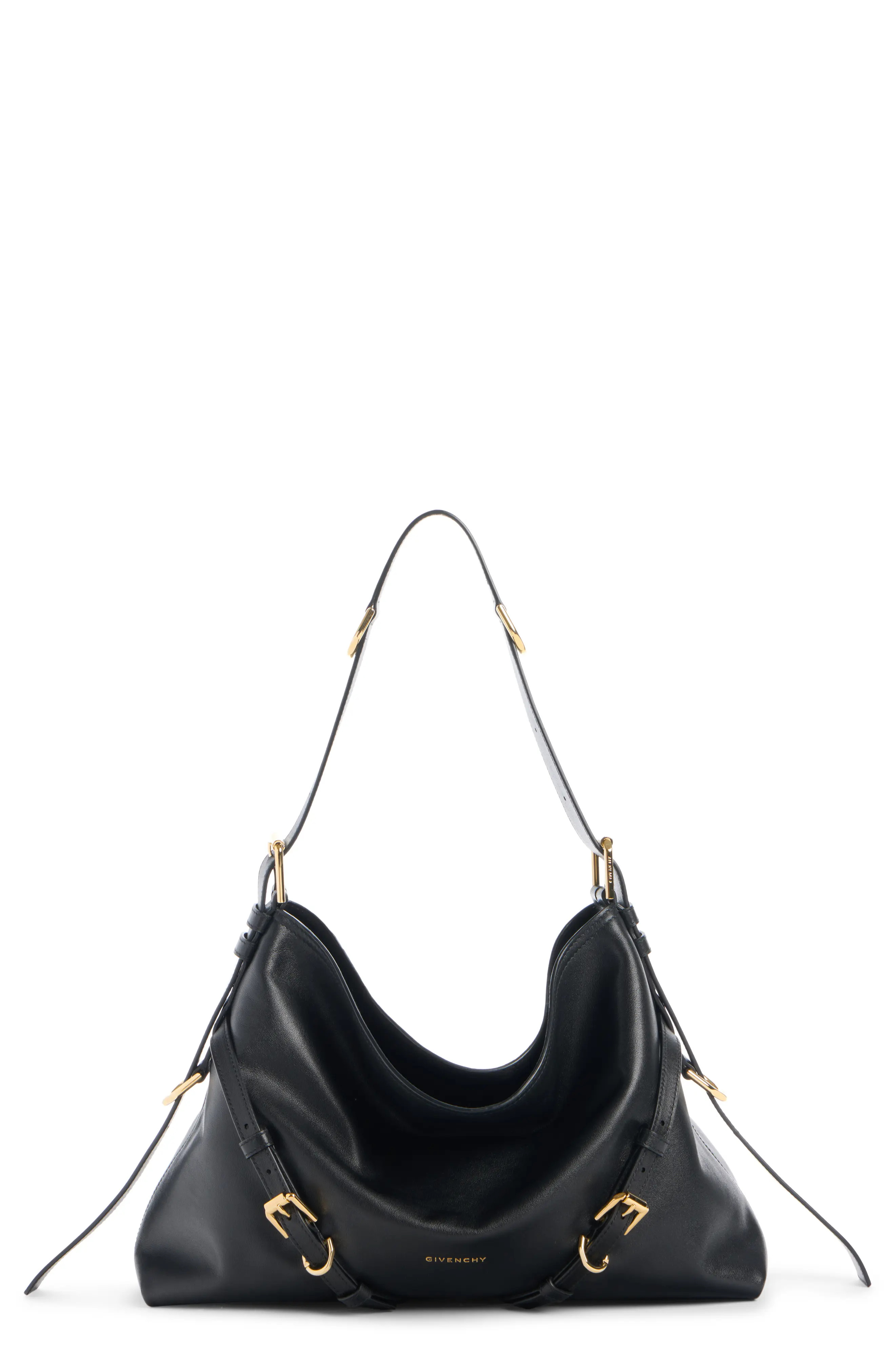 Givenchy Medium Voyou Leather Shoulder Bag in Chocolate at Nordstrom | Nordstrom