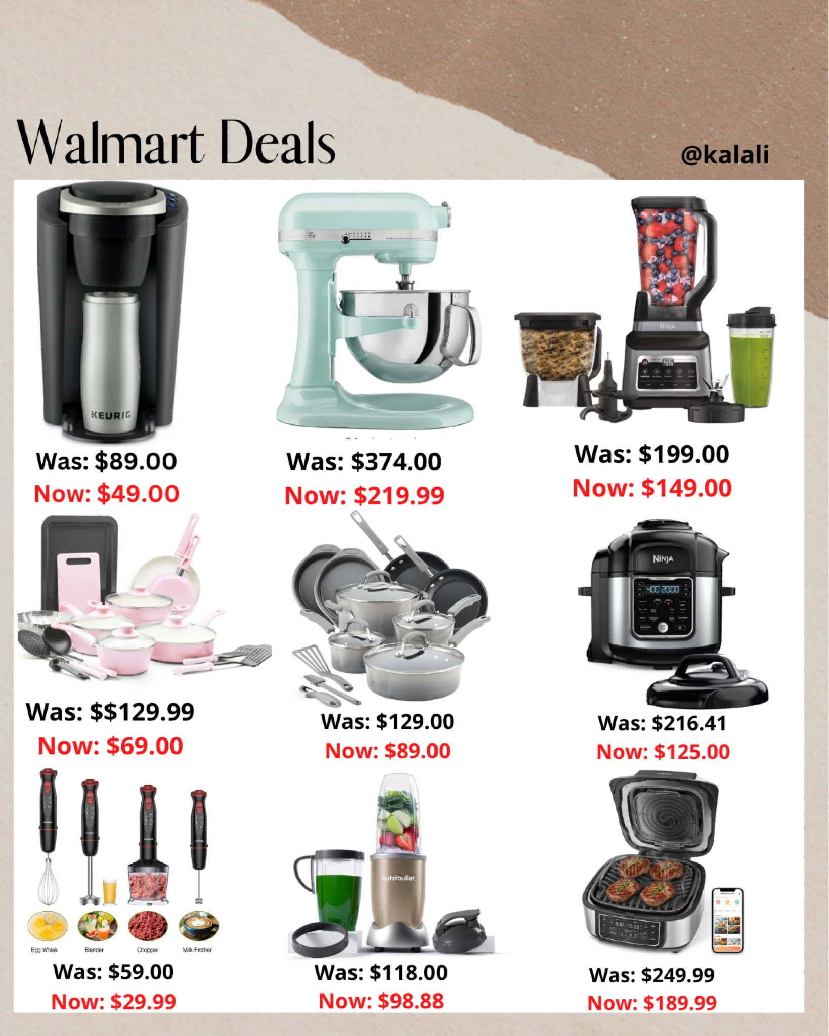 Walmart kitchen best deals. 
Walmart also offers free shipping.
.
.
.
#ltksale
#walmart
#bestdeals
#deals
#kitchen
#home
#dhgate

#LTKunder100 #LTKHoliday #LTKSeasonal