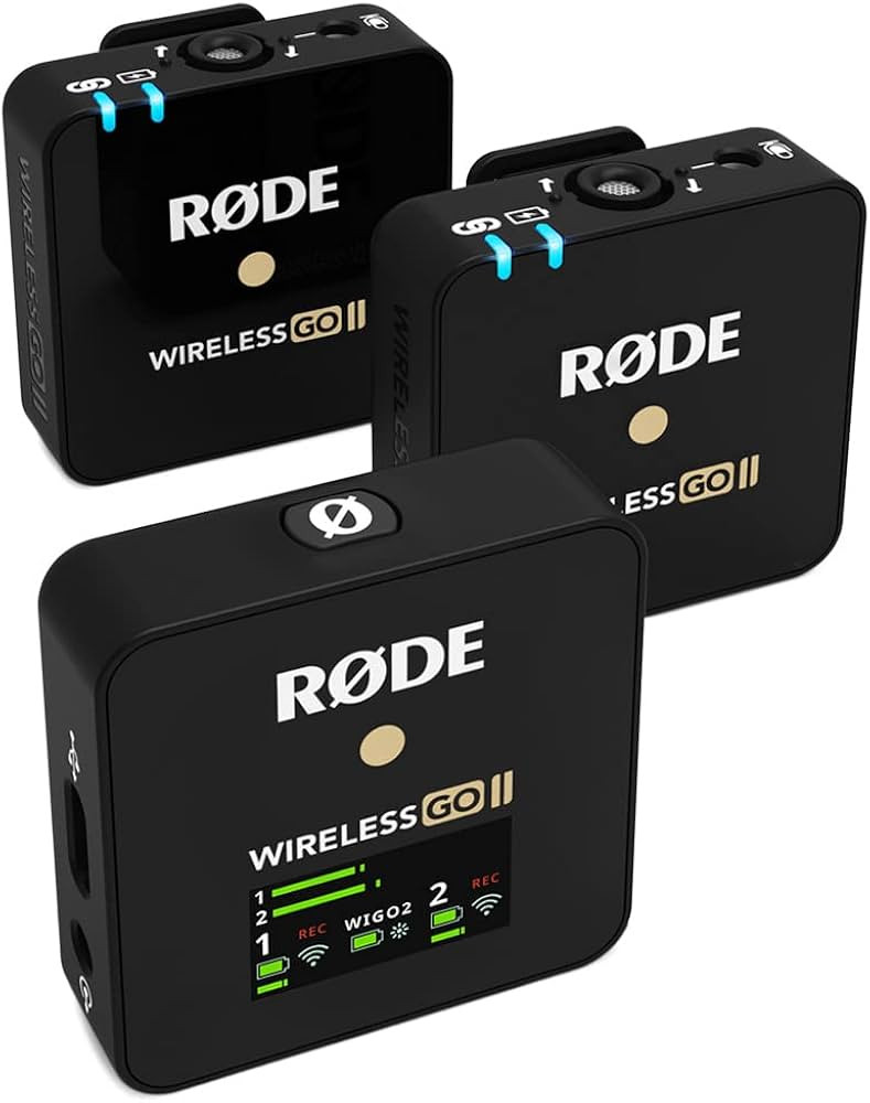 RØDE Wireless Go II Dual Channel Wireless System with Built-in Microphones with Analogue and Dig... | Amazon (US)