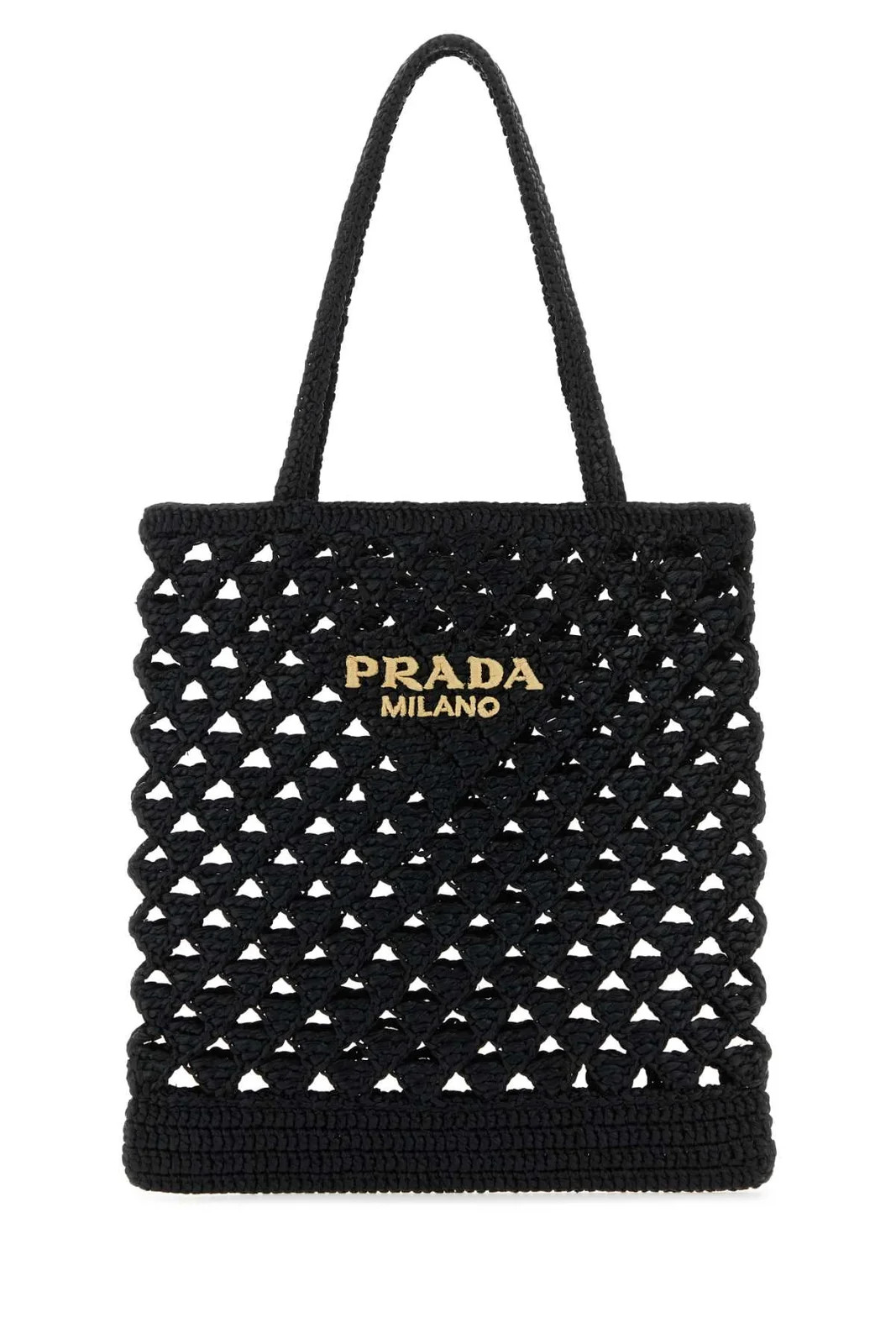 Prada Woven-Logo Top Handle Bag | Cettire Global