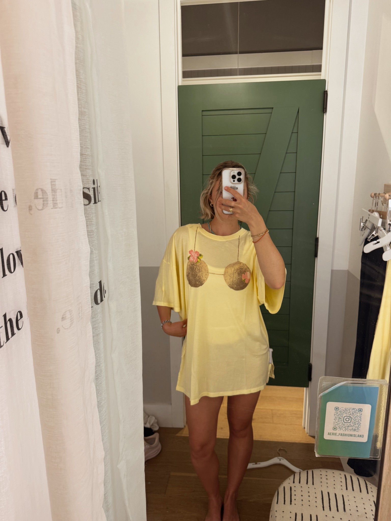 Absolutely OBSESSED with this tee/coverup. It’s butter soft, perfectly oversized, flattering, and the most beautiful butter yellow to make your tan POP!!!! Going to be wearing this ALL SUMMER!!! It’s made oversized… I am 5’5 140 lbs and this is a size Small so pick true to size because it’s made to be oversized🫶🏼💛 @Aerie 

#LTKFestival #LTKSwim #LTKTravel