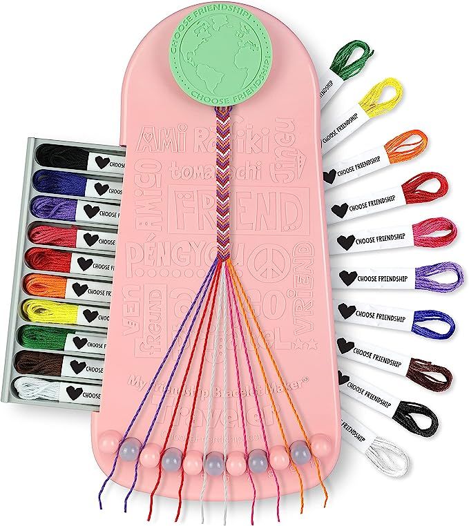 Choose Friendship, My Friendship Bracelet Maker®, 20 Pre-Cut Threads - Makes Up to 8 Bracelets (... | Amazon (US)