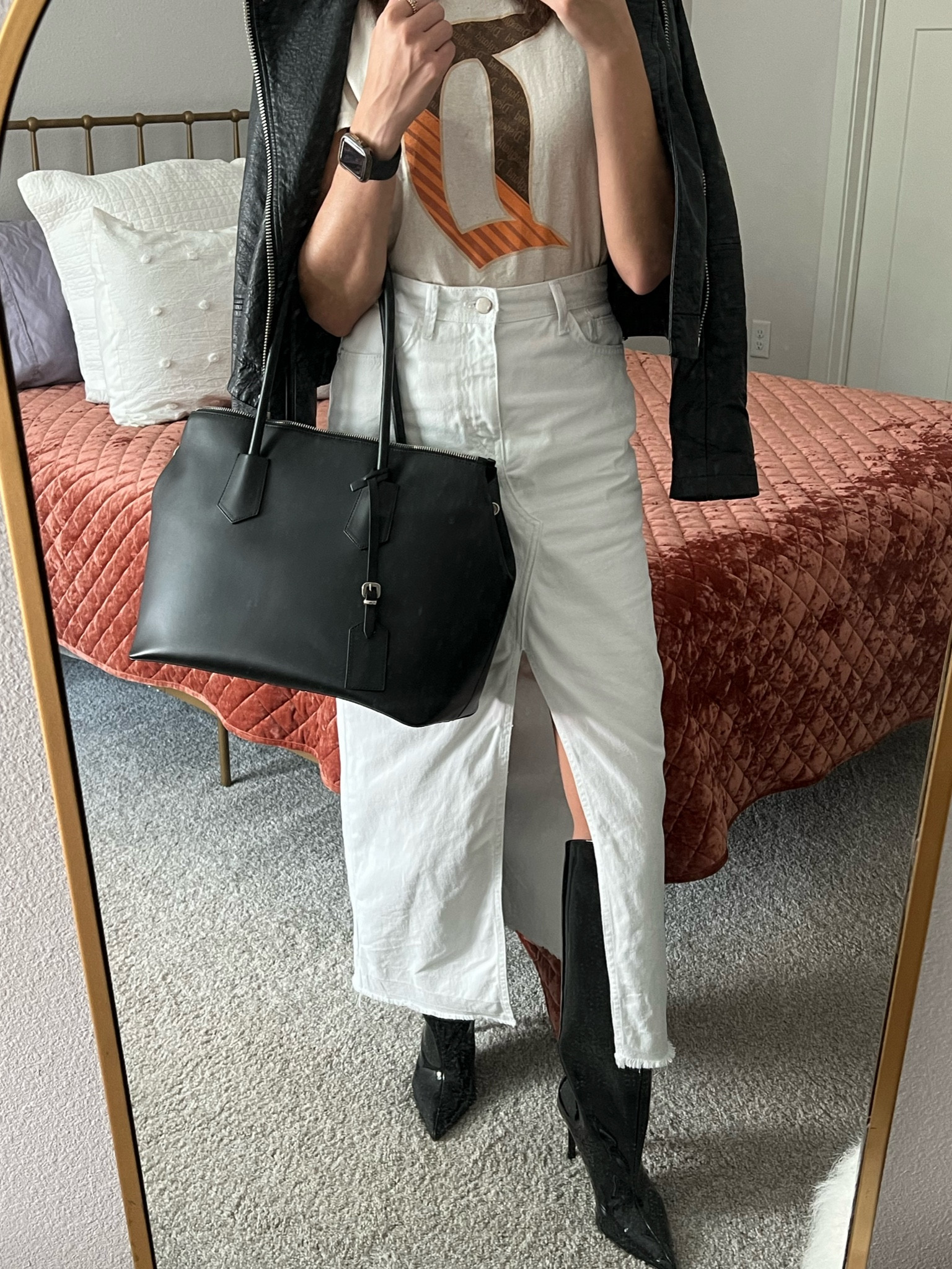 Disneyland Outfit. Trying to dress up this t shirt with some chic accessories 

Disneyland, knee high boots, leather jacket

#LTKshoecrush #LTKFind