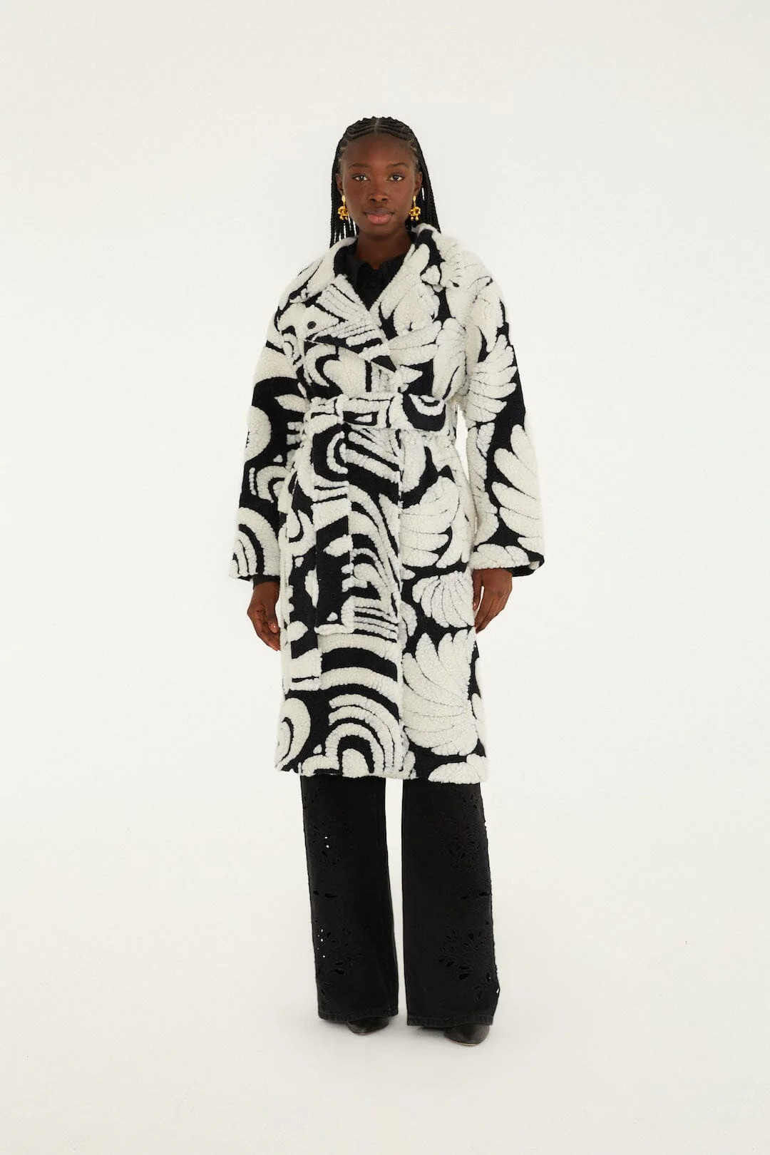 Hearts And Bananas Fleece Coat | FARM Rio | FarmRio (US)