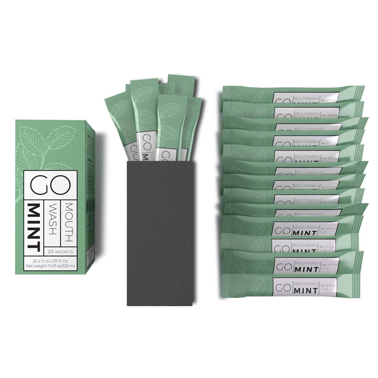 GO Mouthwash Packets – Single Size Mouthwash for Fresh Breath on The go. Airline Friendly – Liquid M | Amazon (US)