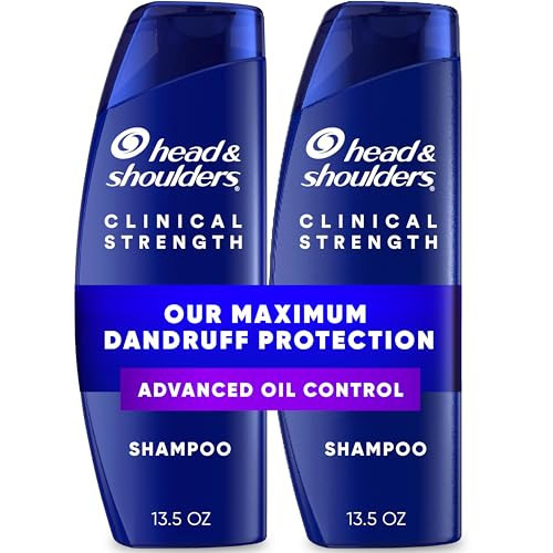 Head & Shoulders Anti-Dandruff Shampoo with 1% Selenium Sulfide, Clinical Strength Advanced Oil Control Twin Pack, Seborrheic Dermatitis Relief, Oily Scalp, 13.5 fl oz Each | Amazon (US)