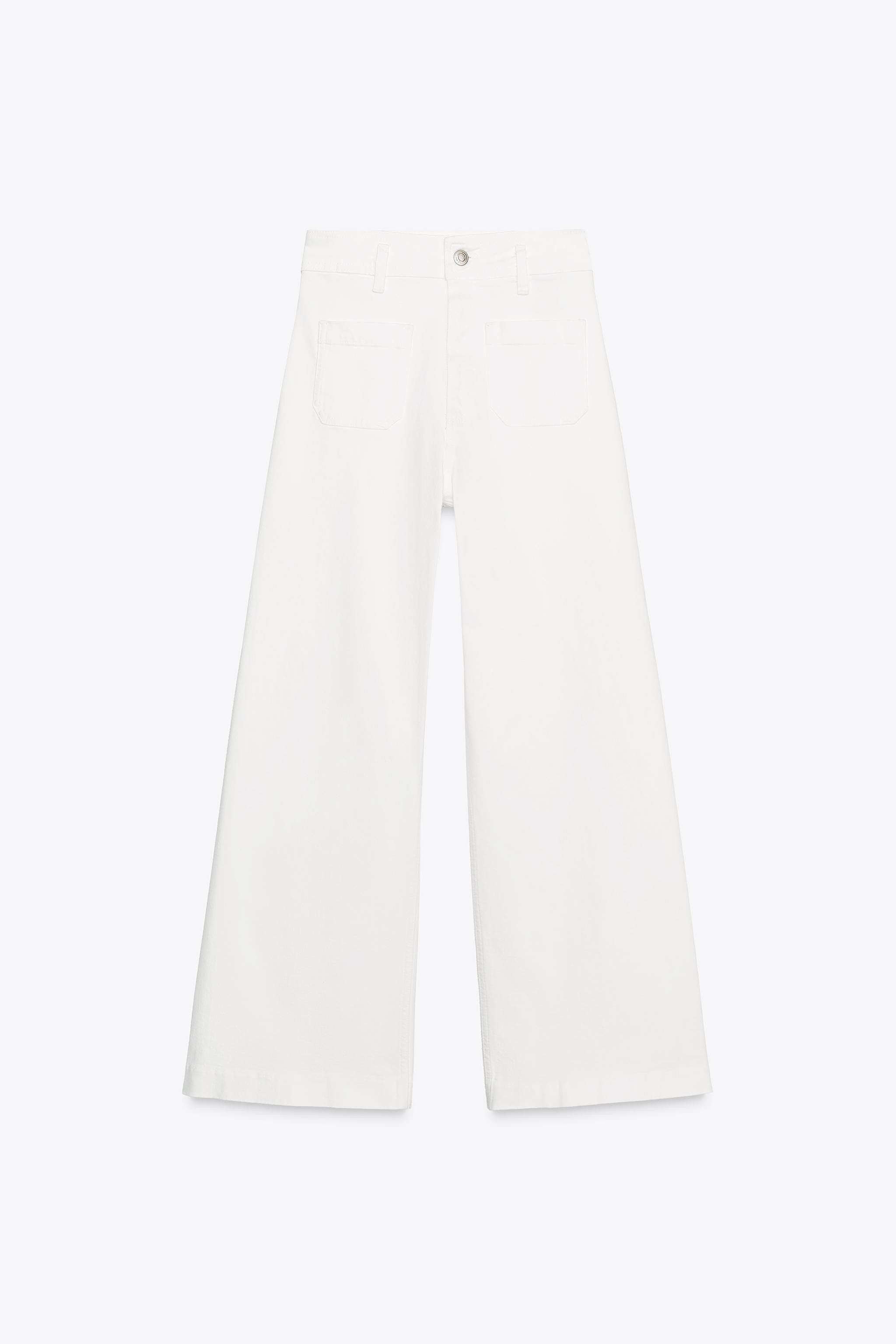 ZW COLLECTION WIDE-LEG HIGH-WAIST JEANS | Zara UK