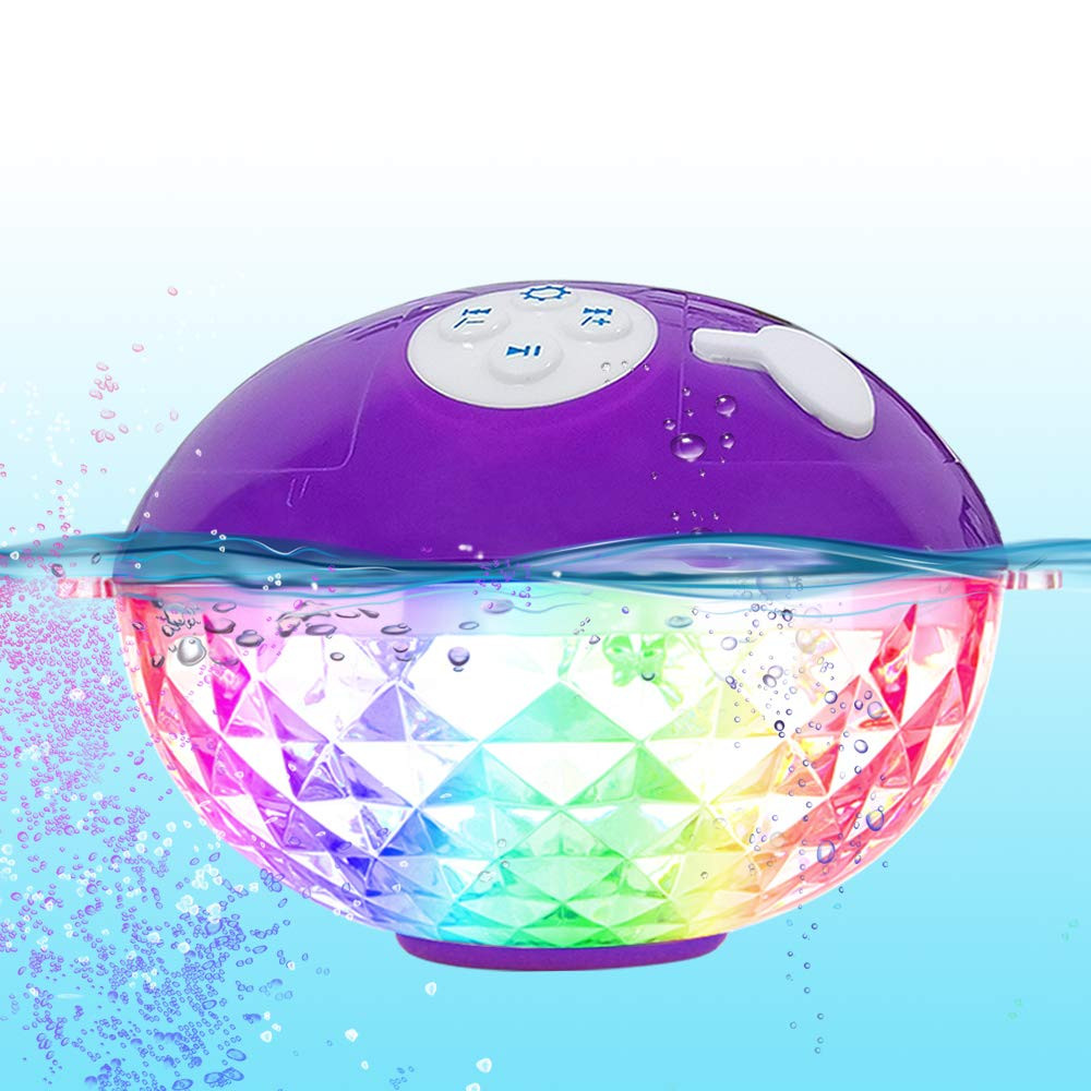 Blufree Floating Pool Speakers with Colorful Lights, Bluetooth Wireless Pool Speaker Floatable IP... | Amazon (US)