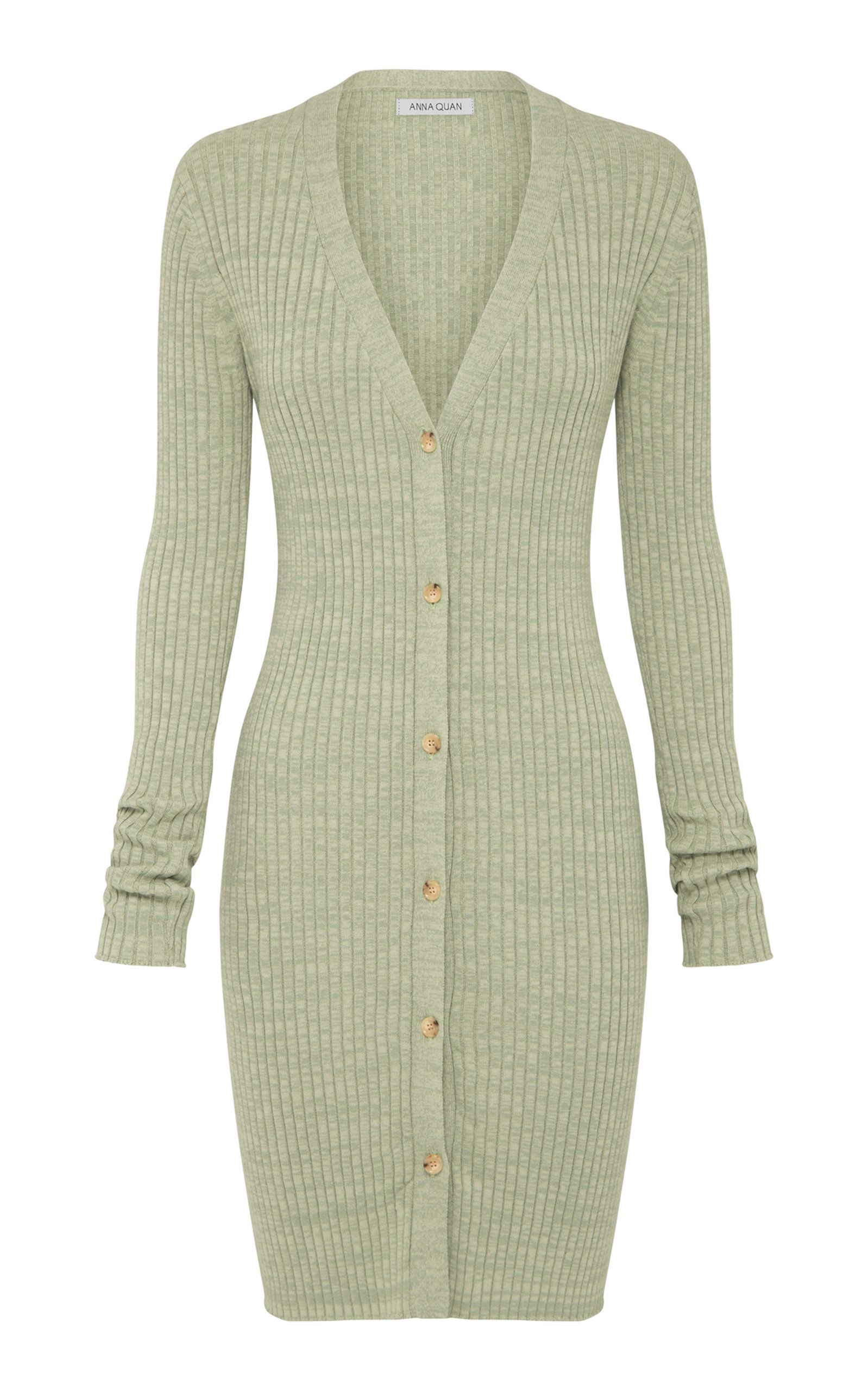 Misha Ribbed-Knit Cotton Dress | Moda Operandi (Global)