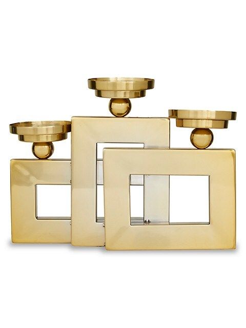 3-Piece Stainless Steel Candle Holder | Saks Fifth Avenue OFF 5TH