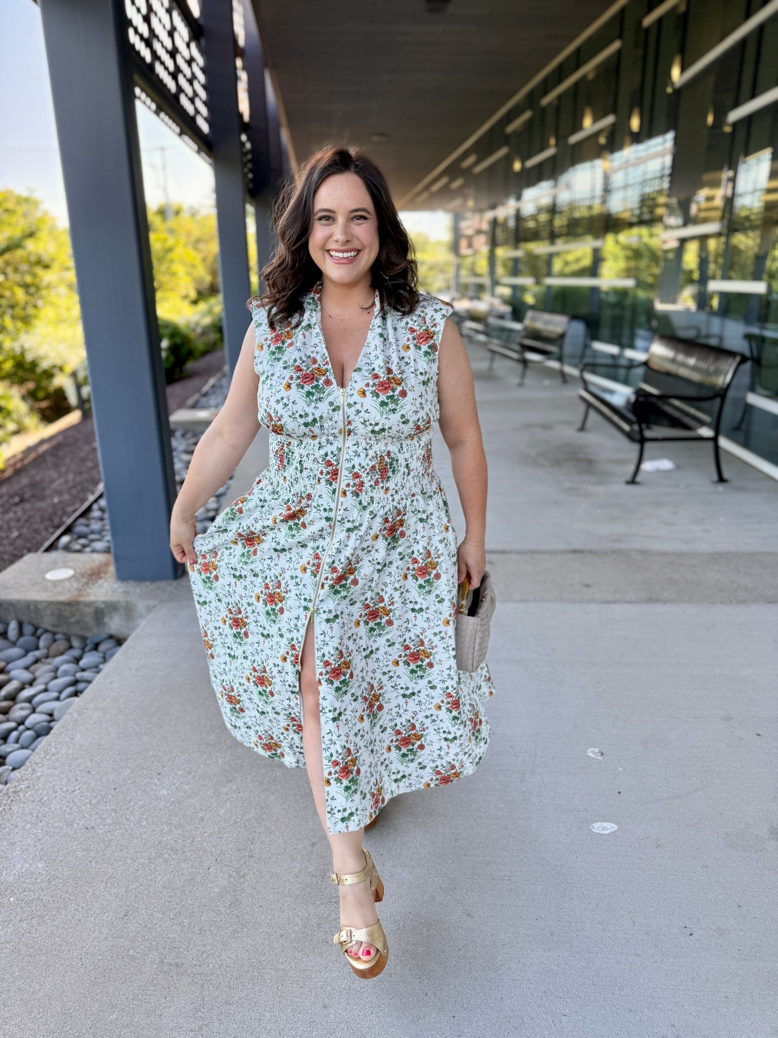 Celebrating my daughter’s eighth grade graduation in the prettiest floral dress.  I’m wearing a L. Runs TTS. 


#graduationdress

#LTKMidsize #LTKOver40 #LTKSeasonal