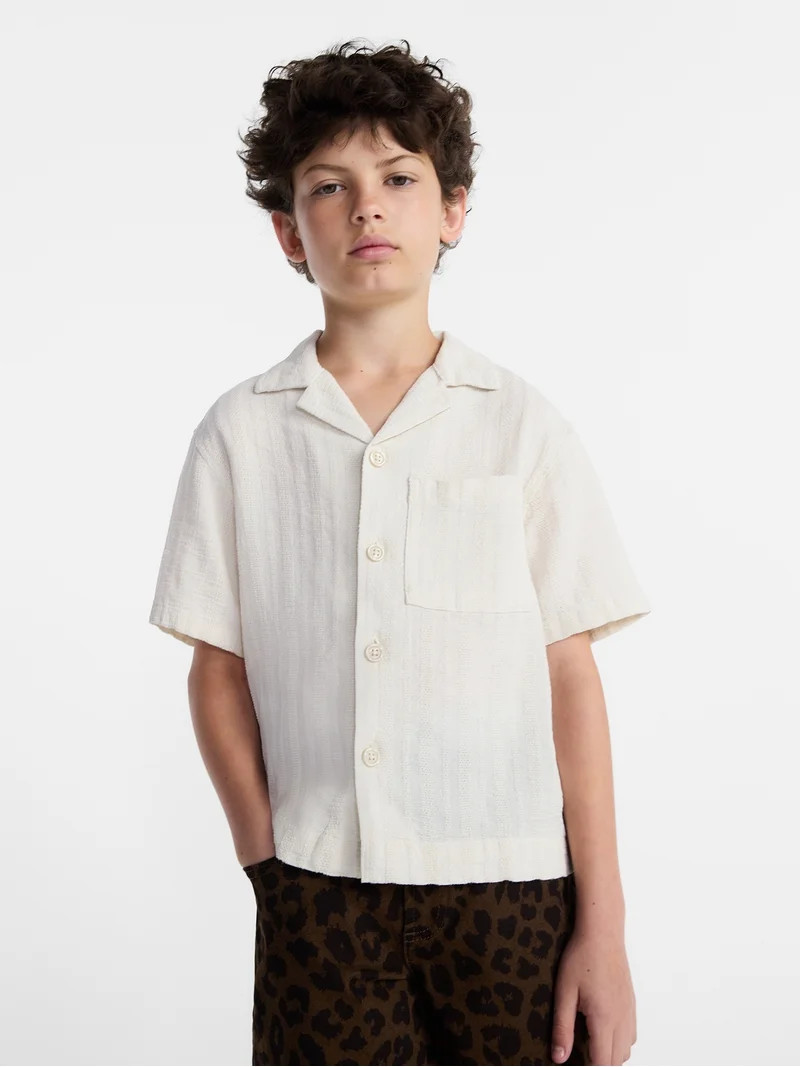 Weekend Academy Boys Button Down Shirt, Sizes 4-18 | Walmart (US)