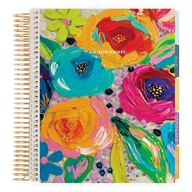 EttaVee Finger Painted Florals LifePlanner™ | Erin Condren | Erin Condren