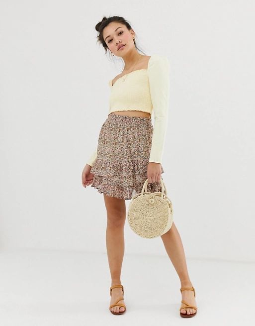 JDY ditsy floral mini skirt | ASOS (Global)