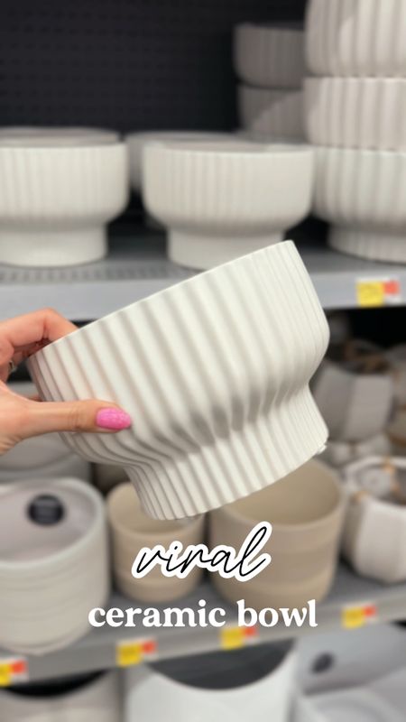 After watching it go viral, I FINALLY got my hands on the much-coveted round ceramic bowl from Walmart – both sizes are under $20 each!

Whether you’re looking to spruce up your patio with a chic planter 🌷🌵 or seeking the perfect bowl for your kitchen table to hold all your fresh fruits and veggies 🍎🥑, this piece is your go-to. And it doesn’t stop there - it effortlessly transforms into a stunning decor piece for your coffee table. 🏡✨

What I absolutely adore about this bowl is how heavy and solid it feels – a true mark of its quality. ☀️🌨️ Completely weatherproof, it stands its ground outdoors yet doesn’t compromise on elegance when used as a centerpiece indoors, cradling your favorite ornaments with grace. 🌟🎀

So, if you’re on the hunt for that perfect, versatile piece that ticks all the boxes, this is it.

#HomeDecorGoals #WalmartFinds #CeramicLove #PatioDecor #KitchenEssentials #AffordableFinds #TrendingNow #CenterpieceIdeas #VersatileDecor #DecorOnABudget #InstaHome #MustHave #EcoChic #DIYDecor #HomeStyling #FashionOverFunction 🏠💐🍂🌼

#LTKhome #LTKVideo #LTKSeasonal