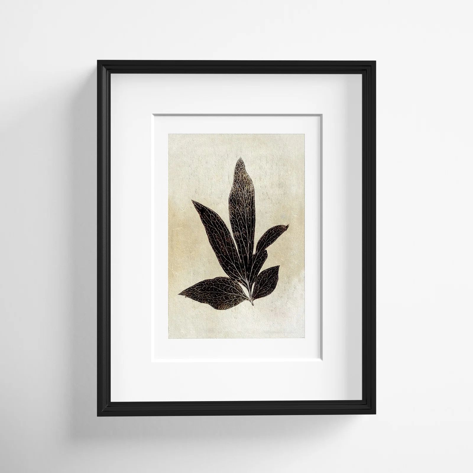 Sepia Leaf  By Chaos & Wonder Design - Picture Frame Painting | Wayfair North America