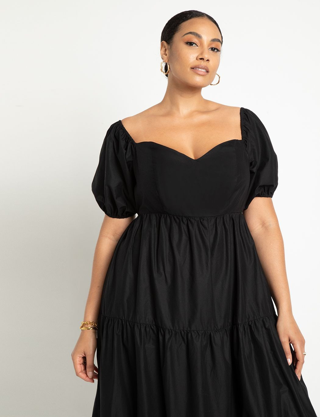 Off The Shoulder Dress With Cutouts | Women's Plus Size Dresses | ELOQUII | Eloquii