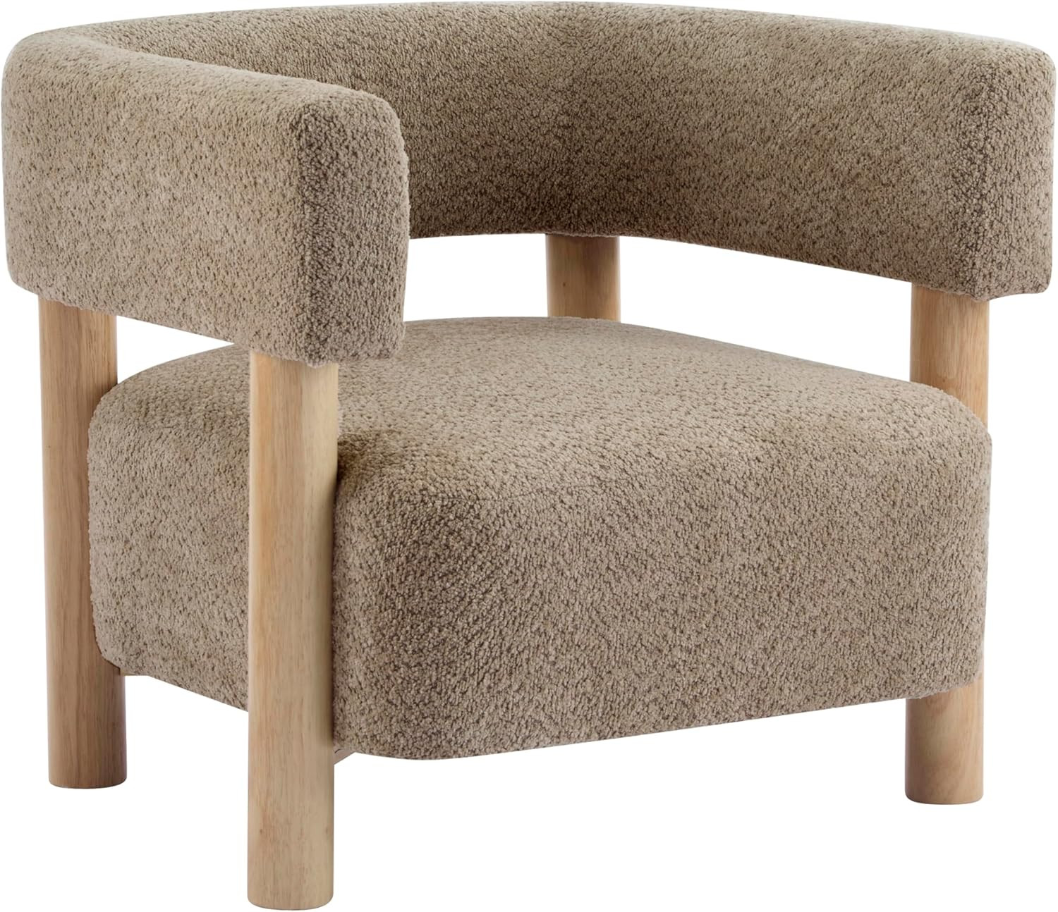 Christopher Knight Home Carly Low Profile Accent Chair, Round Backrest Side Chair, Living Room Ar... | Amazon (US)