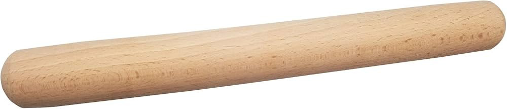 Wooden Rolling Pin, French Dumpling Rolling Pin for Baking Pizza Dough Roller 30 x 3.5cm | Amazon (US)