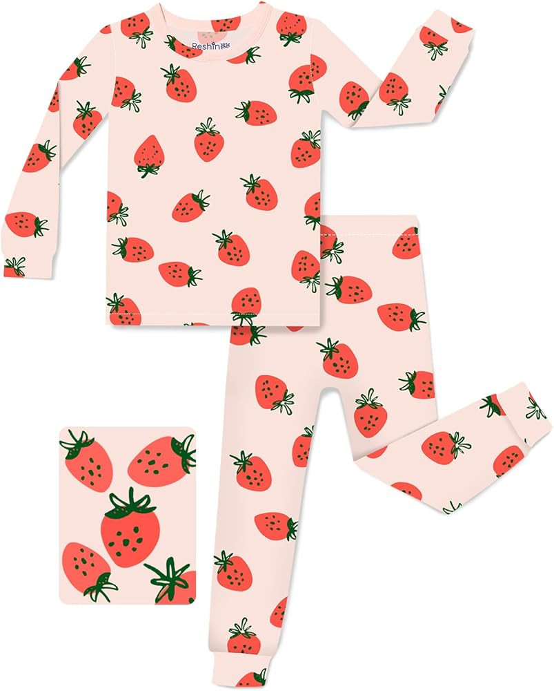 babee Reshinee Bamboo Viscose Toddler Girls Kids Pajamas Unicorn Mermaid Pjs Long Sleeve Snug fit... | Amazon (US)