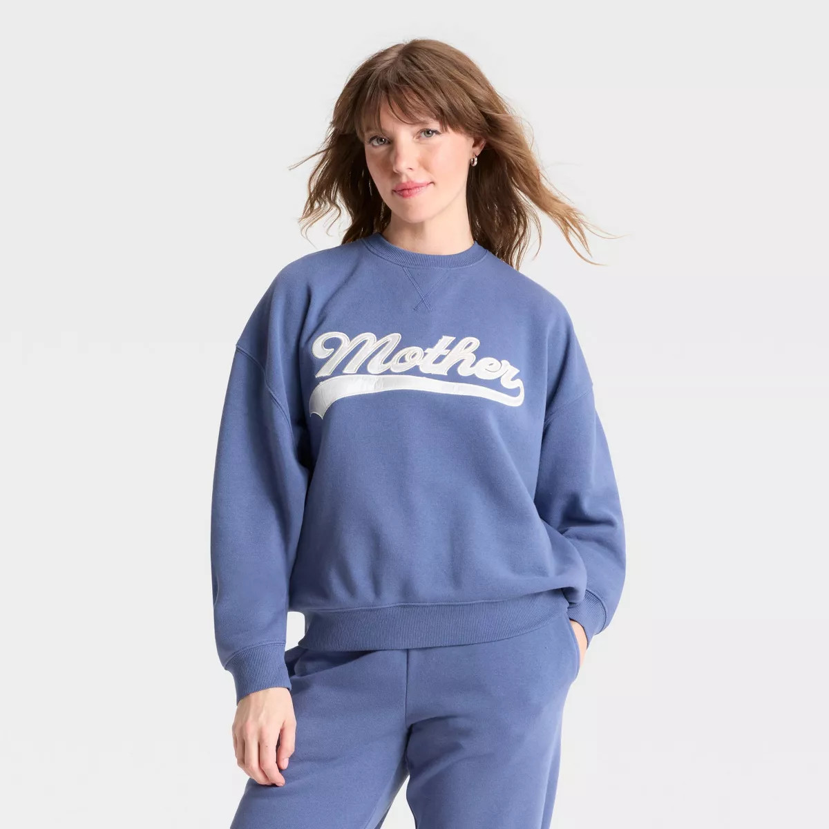 Women's Mother's Day "Mother" Graphic Sweatshirt - Navy | Target