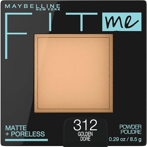 Maybelline Fit Me Matte + Poreless Pressed Face Powder Makeup & Setting Powder, Golden, 1 Count | Amazon (US)