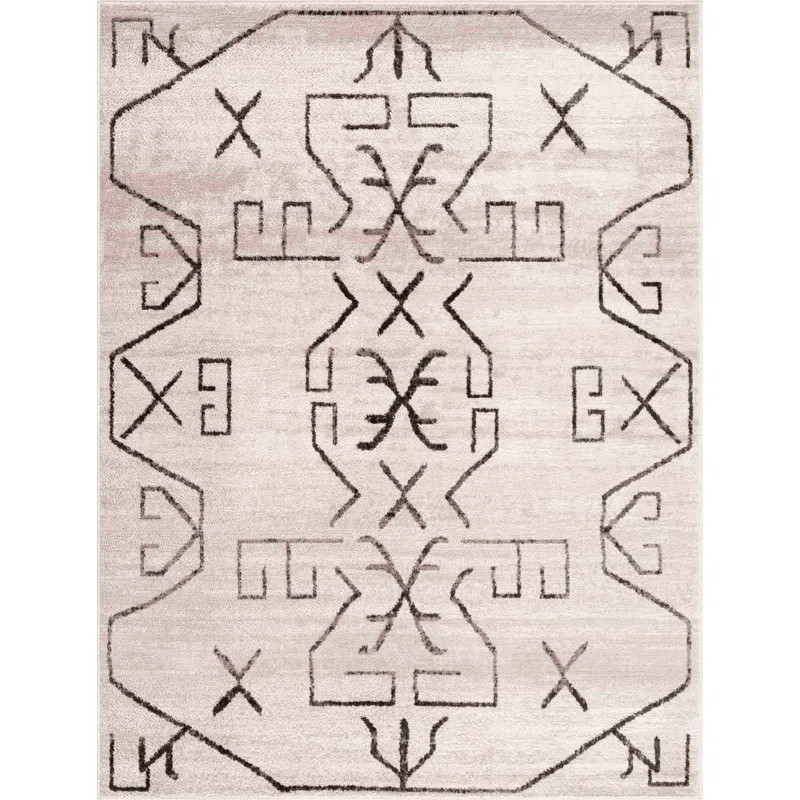 Jaschar Southwestern Beige/Black Area Rug | Wayfair North America