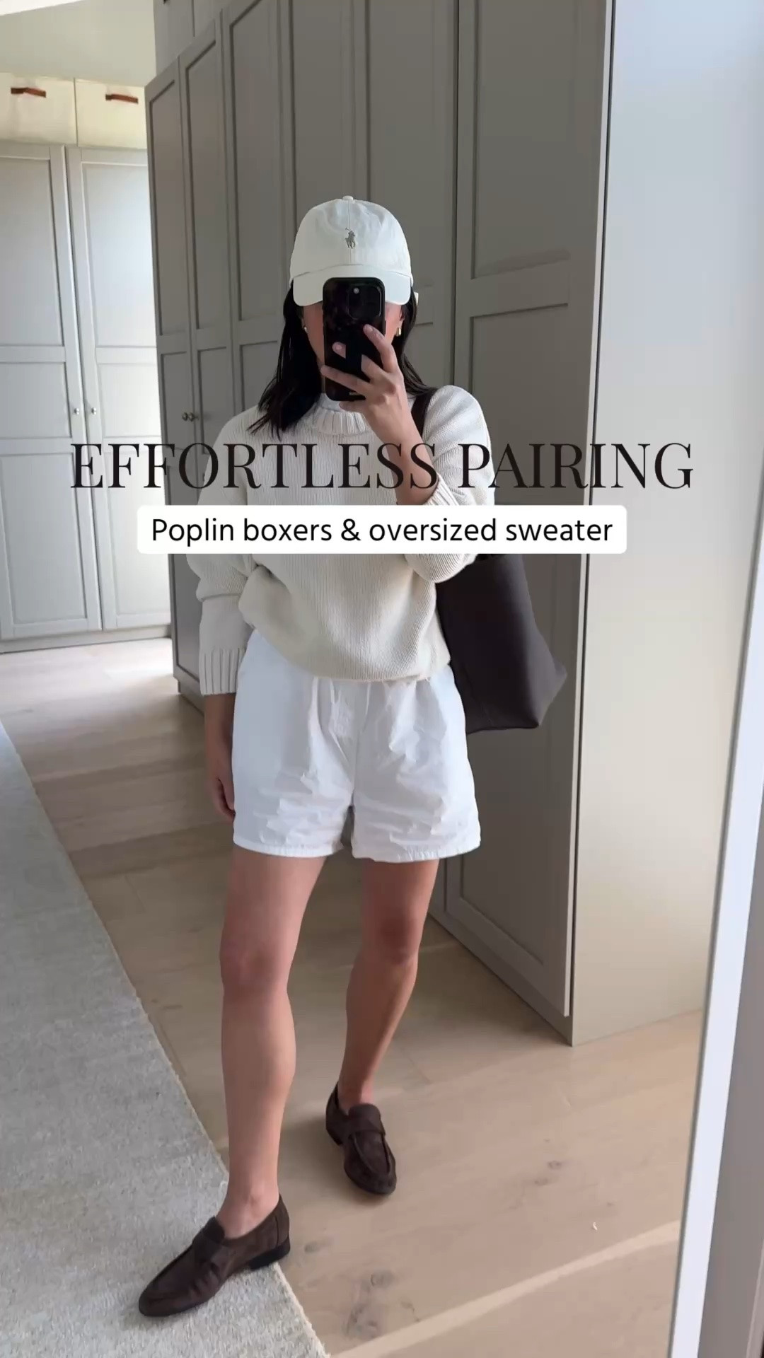 Your reminder there’s more shorts than denim shorts - there’s so many styles and fabrics out there!

Everlane box cut tee medium 
Donni boxers  medium. I like the oversized fit. Also washed and dried. 
Gap sweater petite small
Tony Bianco loafers 5
Quince bucket bag
Quince earrings
Polo Ralph Lauren hat
Dorsey James necklace 15"

Summer outfits, petite style

#LTKmomlife #LTKootd #LTKPetite