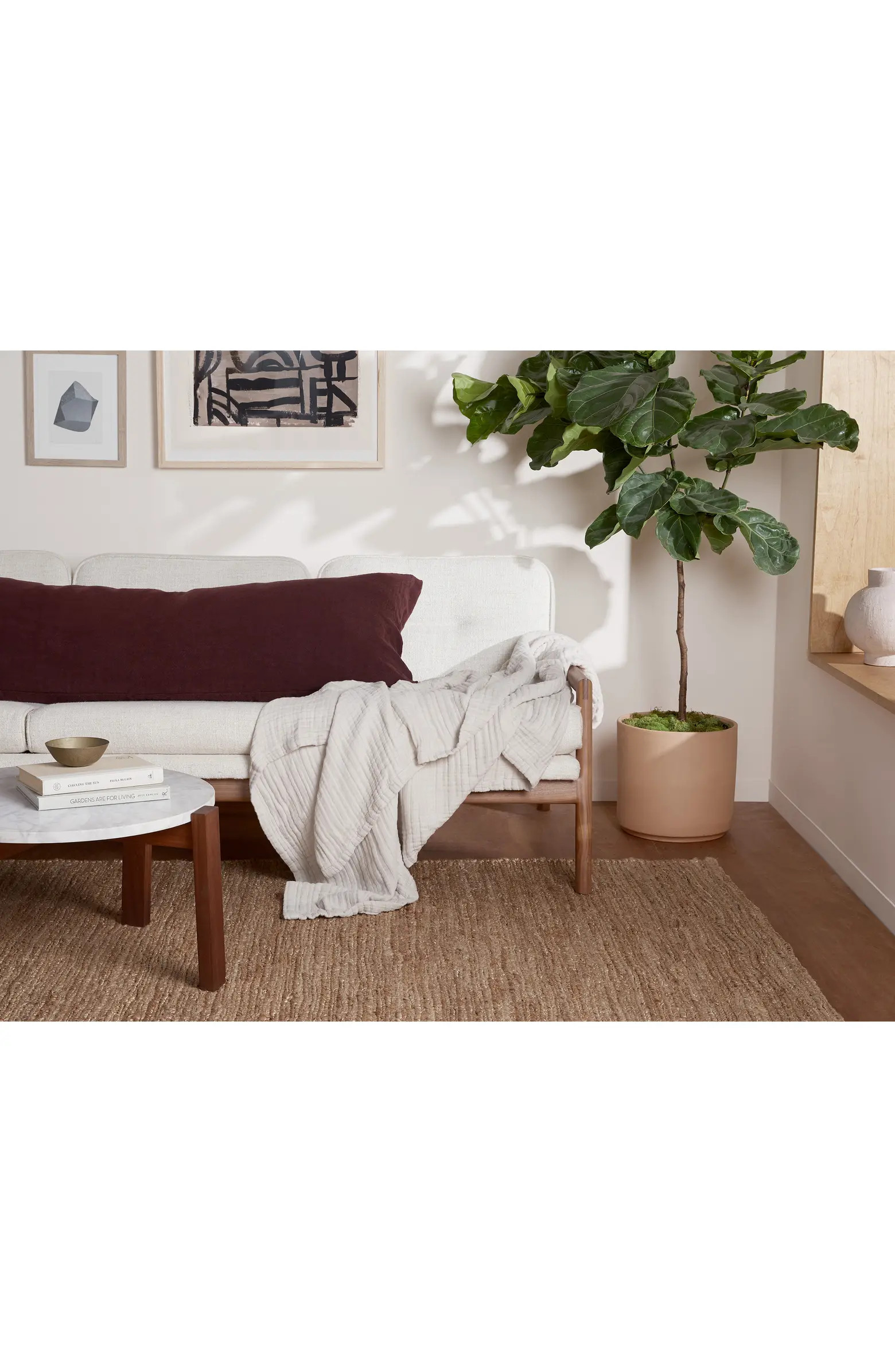 Cloud Cotton & Linen Gauze Throw Blanket | Nordstrom