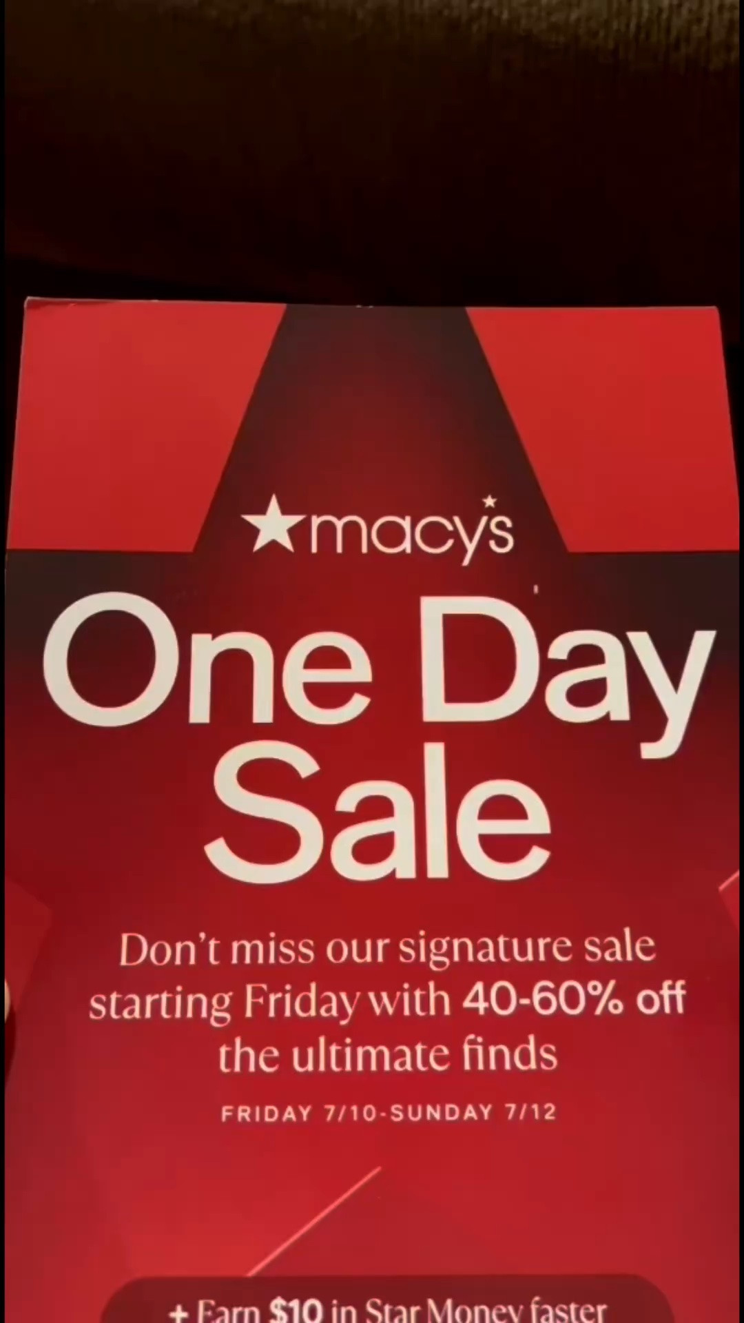 @Macys One Day Sale Begins Friday 7/10 and goes on until Sunday July 7/12. Save on Men’s Linen and Cotton Suits, Diamond 💎 Jewelry, Comforter Sets, Style and Co Shorts and Capris and much more.

#LTKootd #LTKMens #LTKWorkwear
