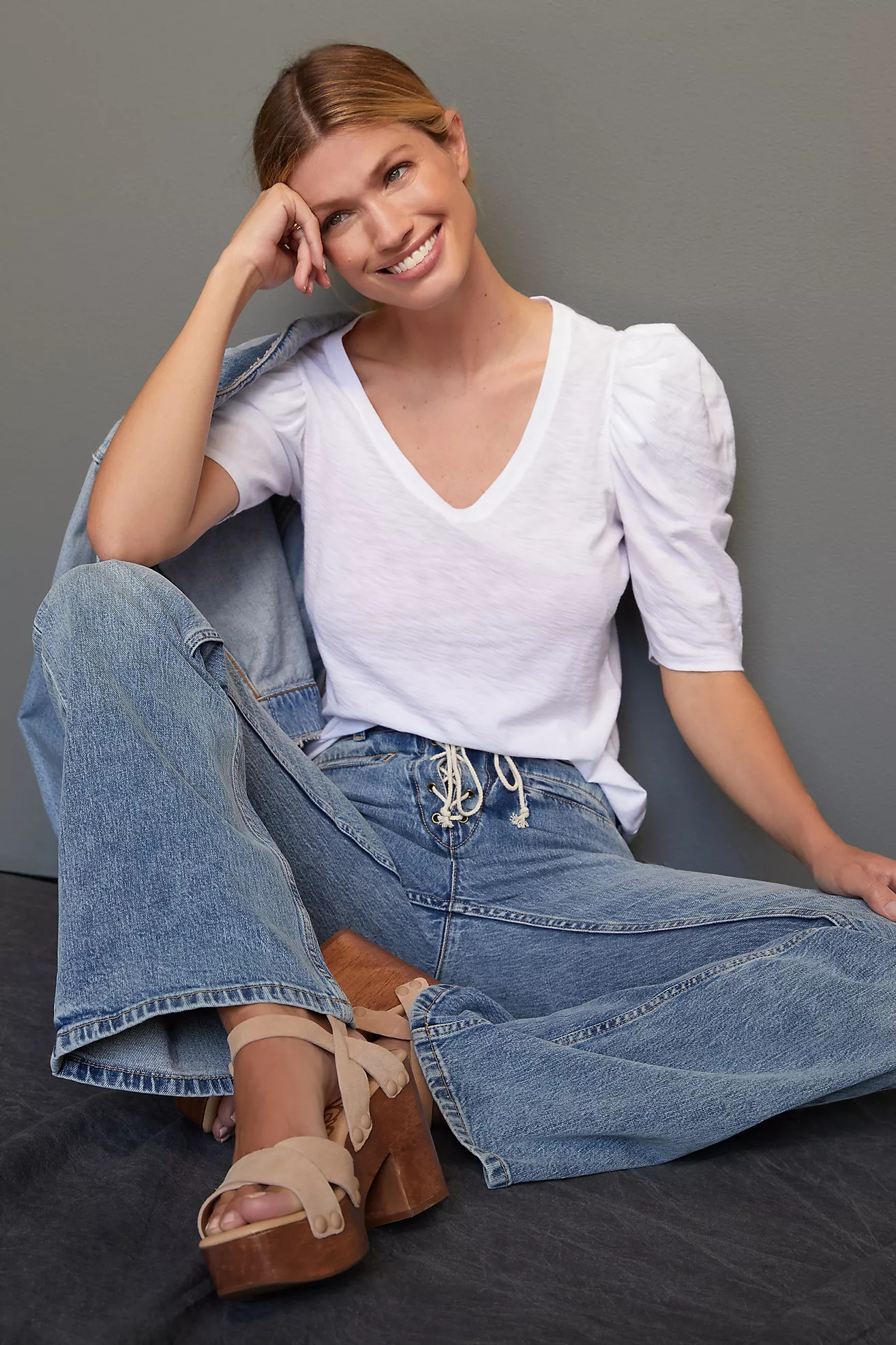 Nation LTD Jillian Bold-Shoulder Top | Anthropologie (US)