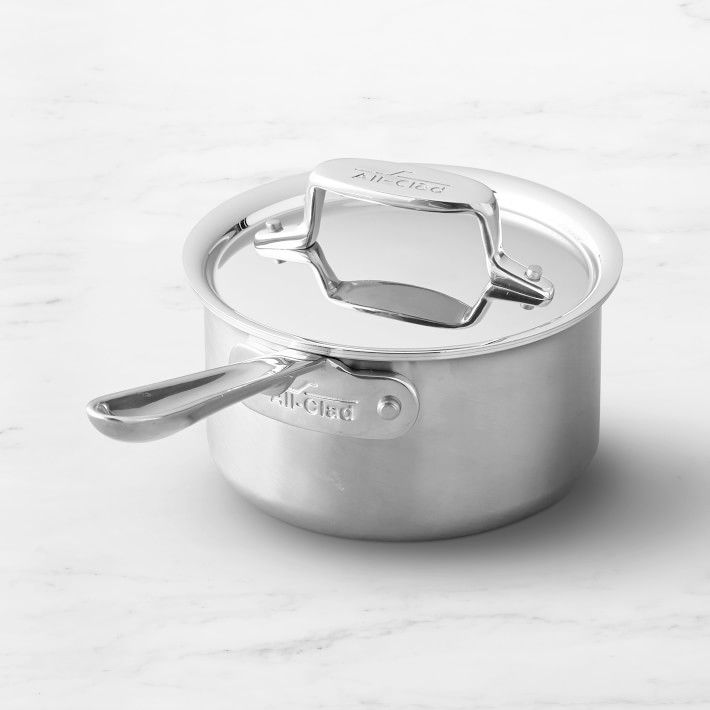 All-Clad D5® Brushed Stainless-Steel Saucepans | Williams-Sonoma