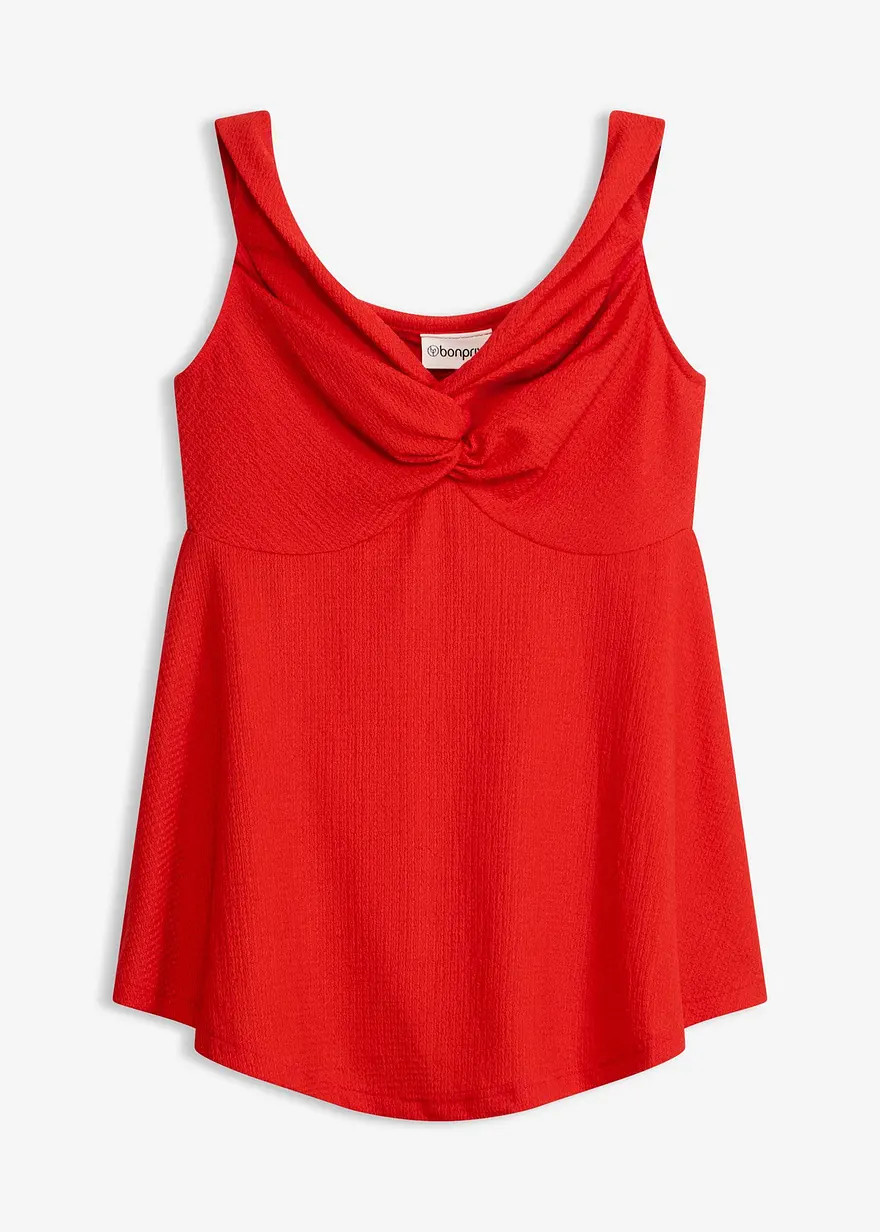 Cold-Shoulder-Shirt in strukturierter Ware | Bonprix DE