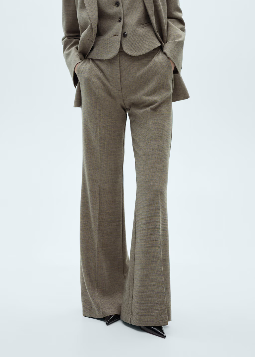 Flared suit trousers | MANGO (UK)