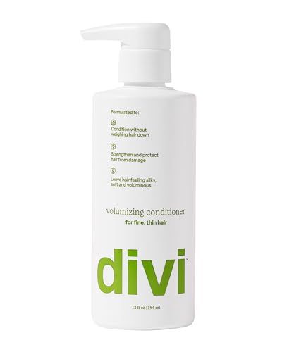 divi Volumizing Conditioner for Women and Men - Lightweight Volume Conditioner for Fine Hair - Designed to Strengthen and Protect the Hair from Damage, 12 Fl Oz. | Amazon (US)