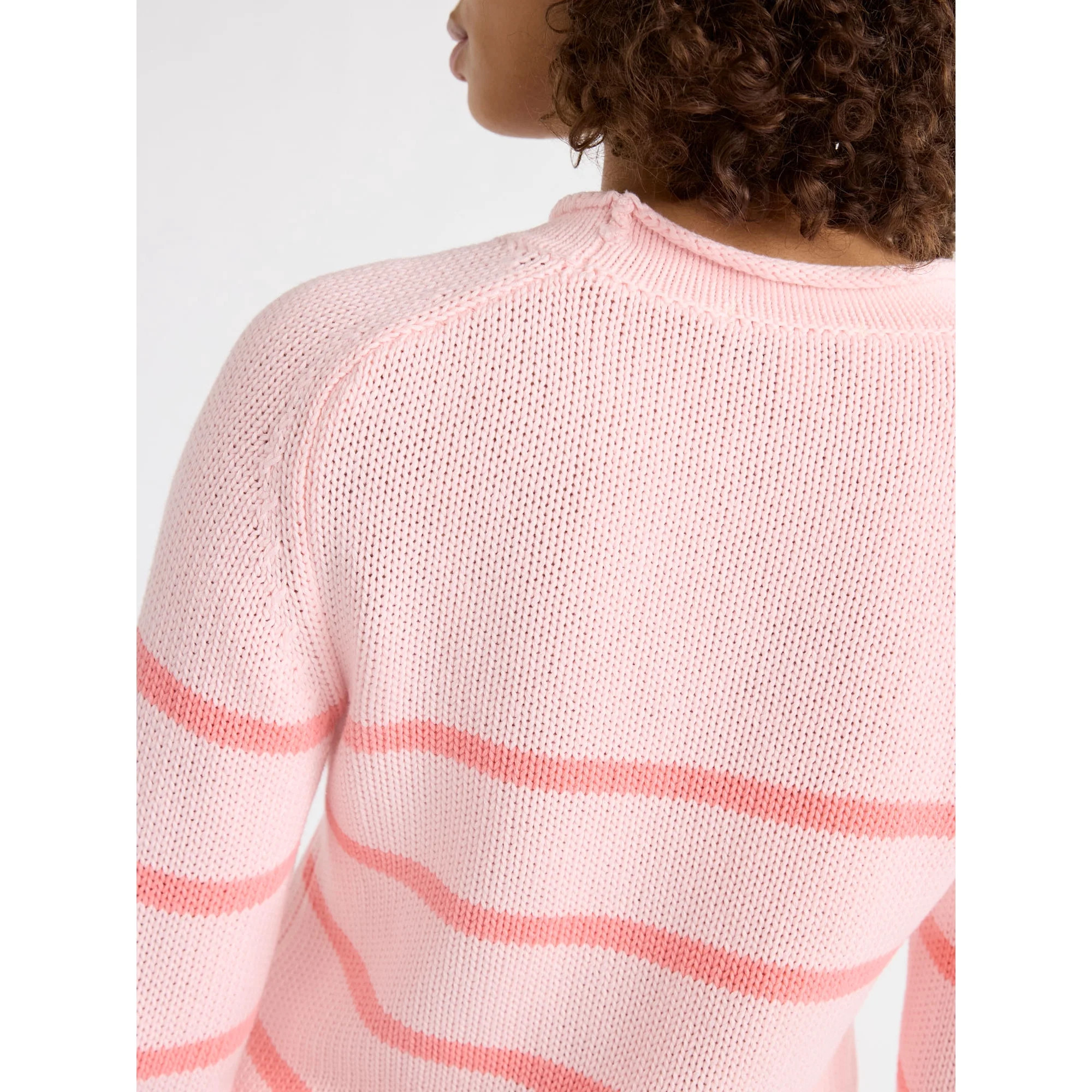 Free Assembly Women’s Cotton Saddle Shoulder Sweater with Long Sleeves, Sizes XS-2XL | Walmart (US)